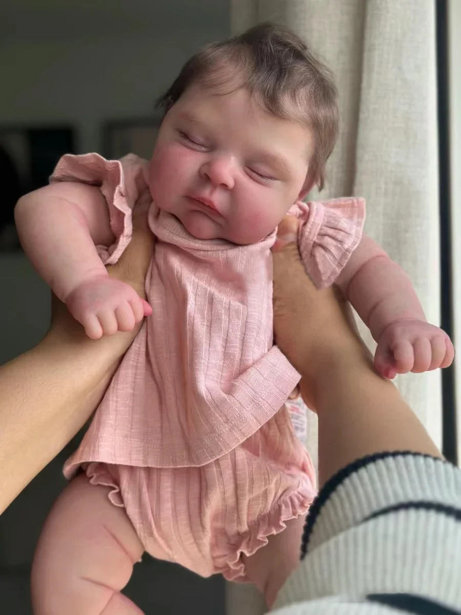 Charlie" - 19 Inch Reborn Baby Doll Rooted Hair Full Vinyl or Cloth Body