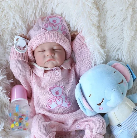 Eloise" -17 Inch Lifelike Newborn Reborn Baby Girl Doll Full Vinyl Body - Image 3