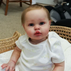 Sawyer Reborn Doll 22 inch Ellie prototype with micro-rooted premium mohair