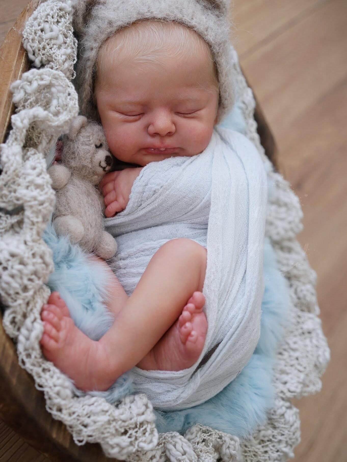Otto - Premium Vinyl Newborn Reborn Baby Boy - Image 10