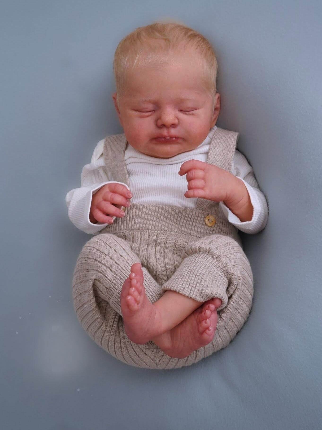 Otto - Premium Vinyl Newborn Reborn Baby Boy - Image 7
