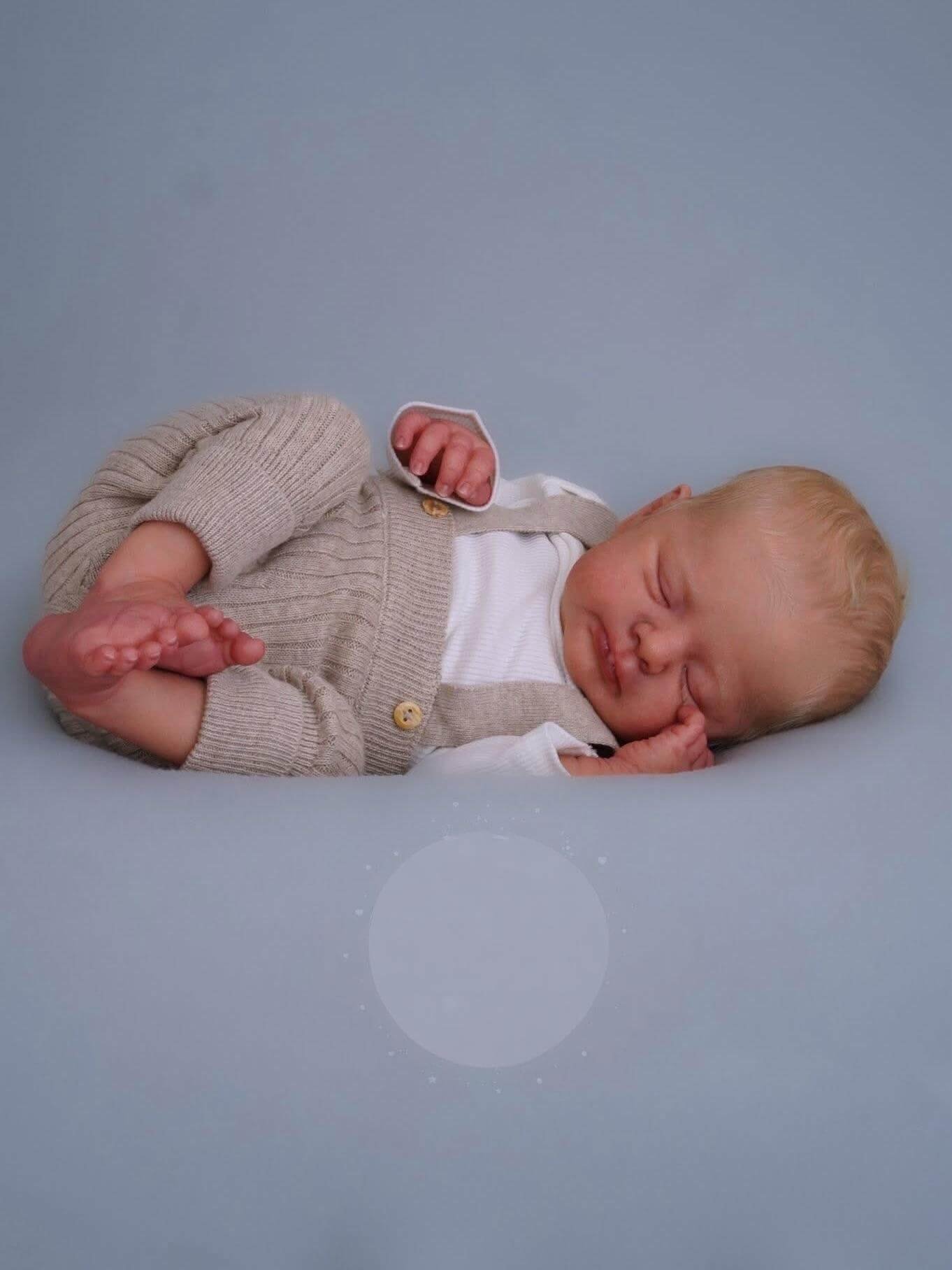 Otto - Premium Vinyl Newborn Reborn Baby Boy - Image 6