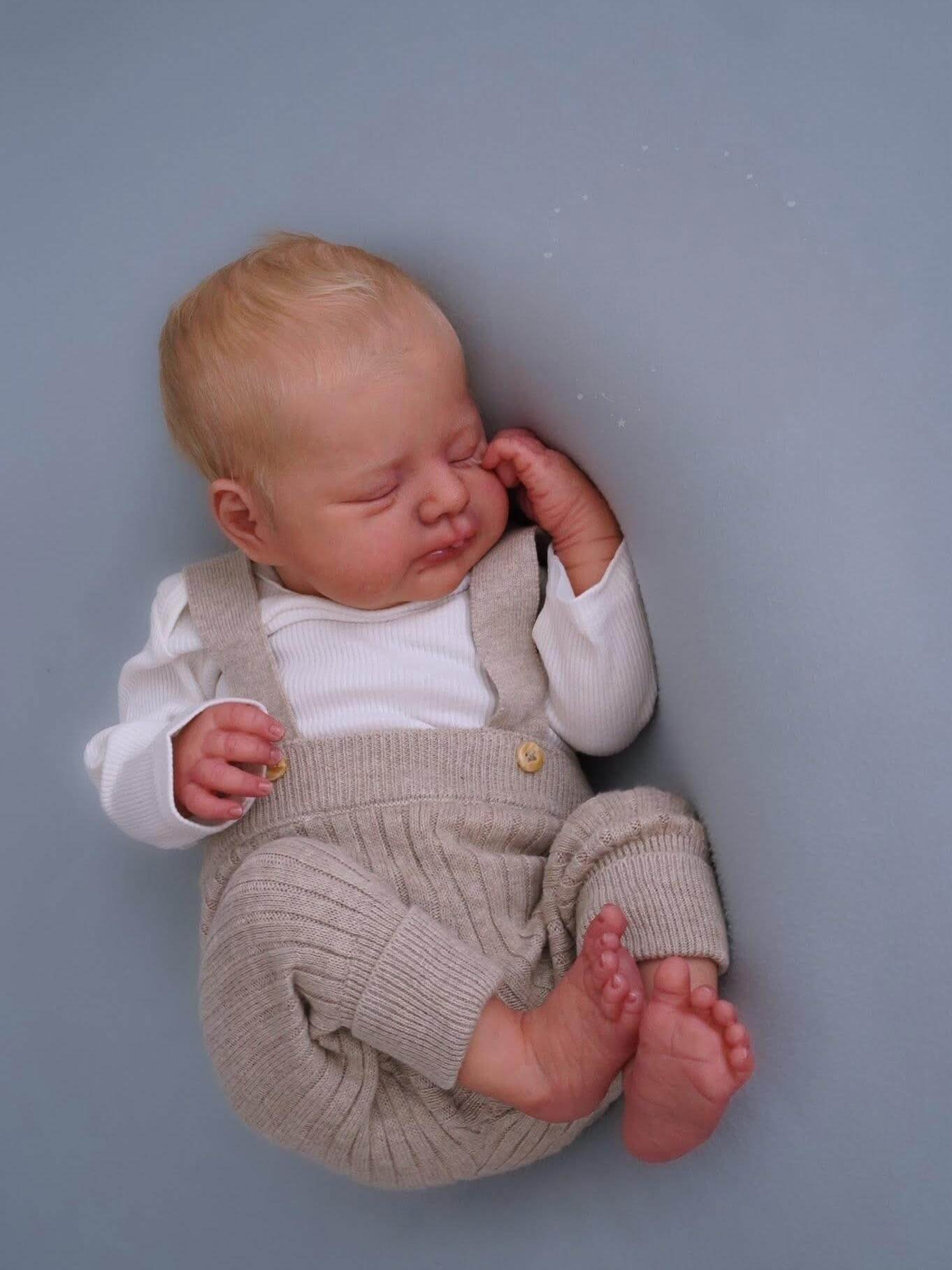 Otto - Premium Vinyl Newborn Reborn Baby Boy - Image 4