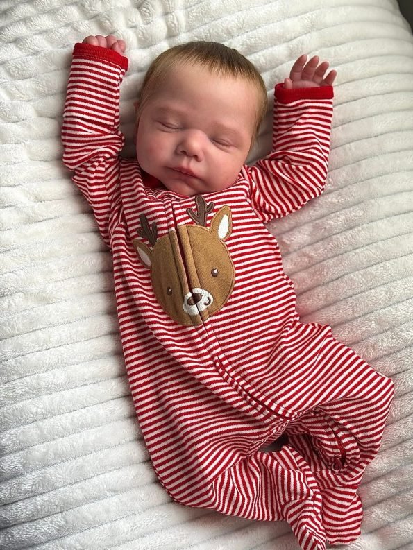 Prototype Vera Lily sleeping silicone reborn baby girl